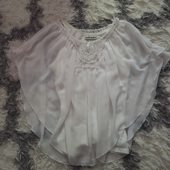 White butterfly top XL - Picture 4 of 5